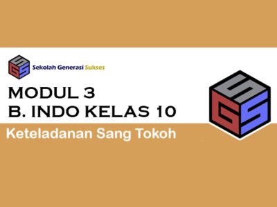 Kelas 10 Bahasa Indonesia – Modul 3 Keteladanan Sang Tokoh