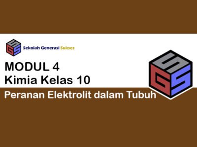 Kelas 10 KIMIA Modul 4 – Peranan Elektrolit dalam Tubuh