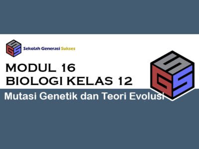 Kelas 12 BIOLOGI Modul 16 – Mutasi Genetik dan Teori Evolusi